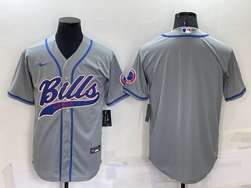 Men Buffalo Bills Blank Grey 2022 Nike Co branded NFL Jersey->green bay packers->NFL Jersey